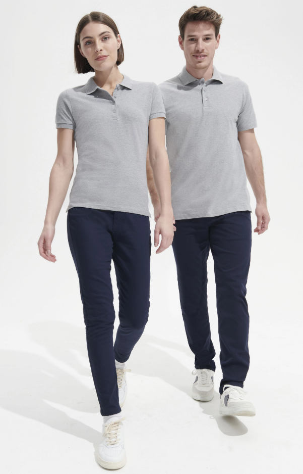 Damska koszulka polo slim z krótkim rękawem - Royal Blue 241