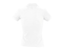Damska koszulka polo slim z krótkim rękawem - White