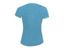 Damska koszulka sportowa z raglanowymi rękawami - Aqua