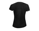 Damska koszulka sportowa z raglanowymi rękawami - Black