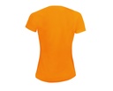 Damska koszulka sportowa z raglanowymi rękawami - Neon Orange