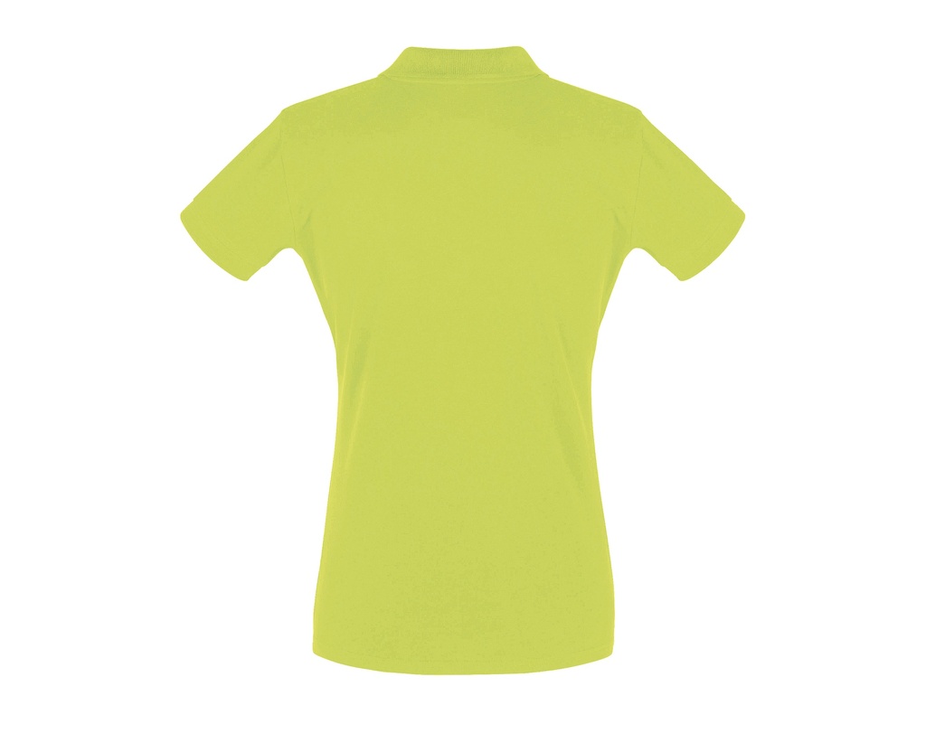 Damska Koszulka Polo Slim z Krótkim Rękawem - Apple Green