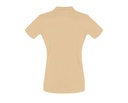 Damska Koszulka Polo Slim z Krótkim Rękawem - Sand