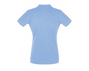 Damska Koszulka Polo Slim z Krótkim Rękawem - Sky Blue