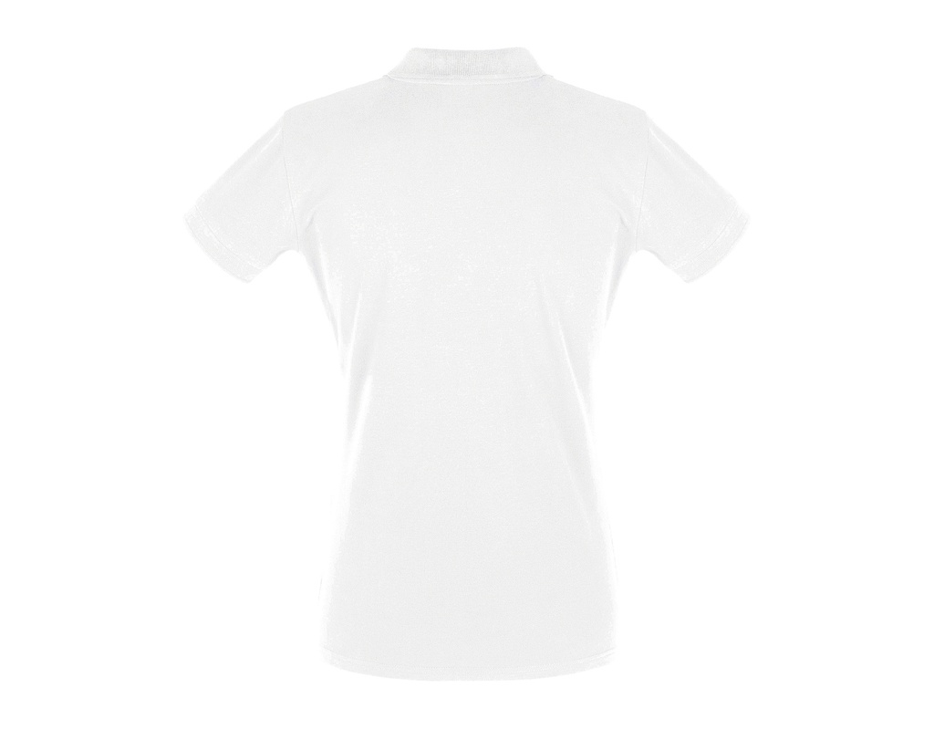 Damska Koszulka Polo Slim z Krótkim Rękawem - White