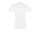 Damska Koszulka Polo Slim z Krótkim Rękawem - White
