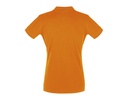 Damska Koszulka Polo Slim z Krótkim Rękawem - Orange