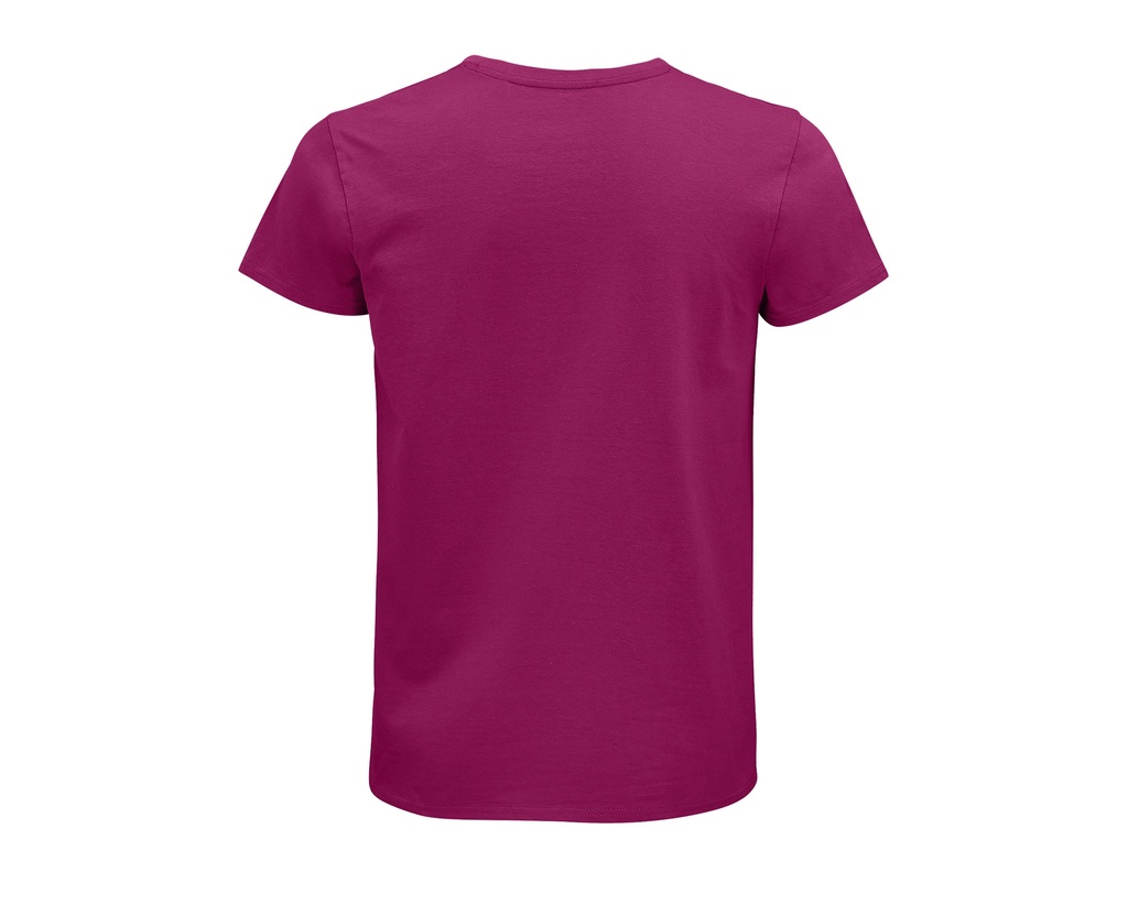 T-shirt męski z krótkim rękawem, bawełna organiczna - Fuchsia