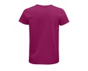 T-shirt męski z krótkim rękawem, bawełna organiczna - Fuchsia