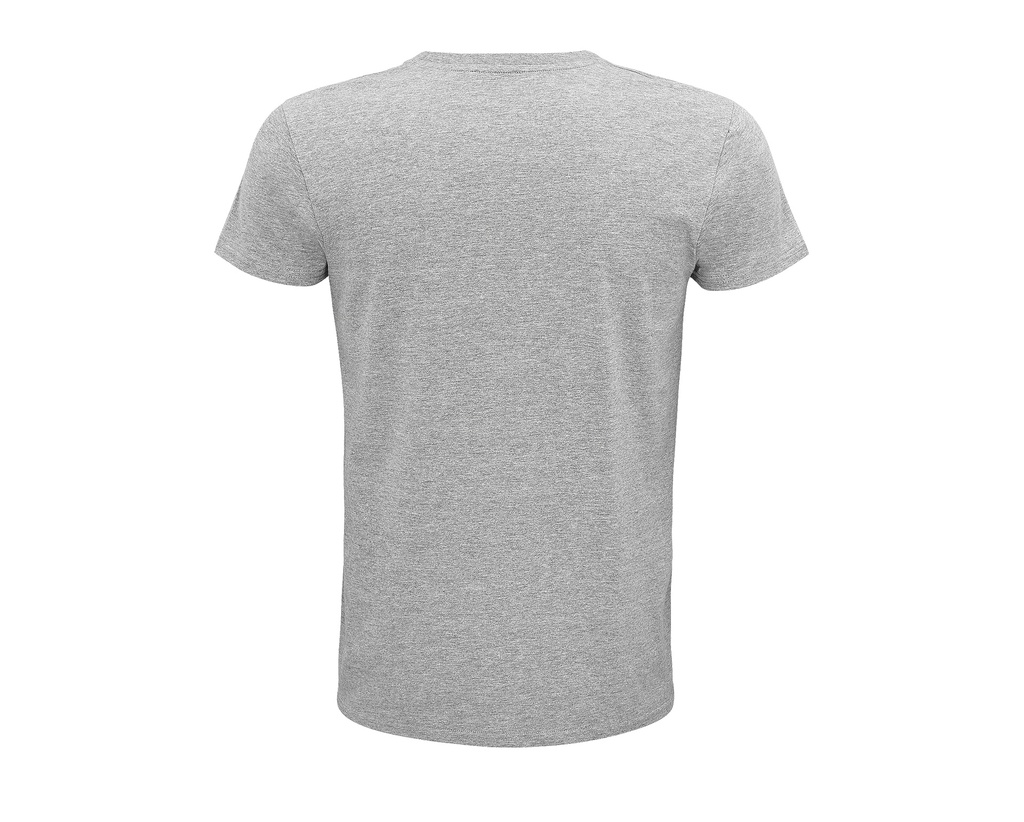 T-shirt męski z krótkim rękawem, bawełna organiczna - Grey Melange
