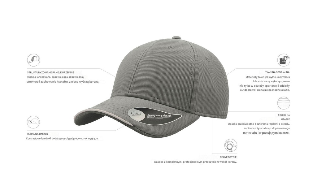 Czapka Estoril - Grey