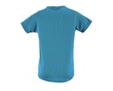 Koszulka dziecięca raglanowa z przedłużonym tyłem - Aqua