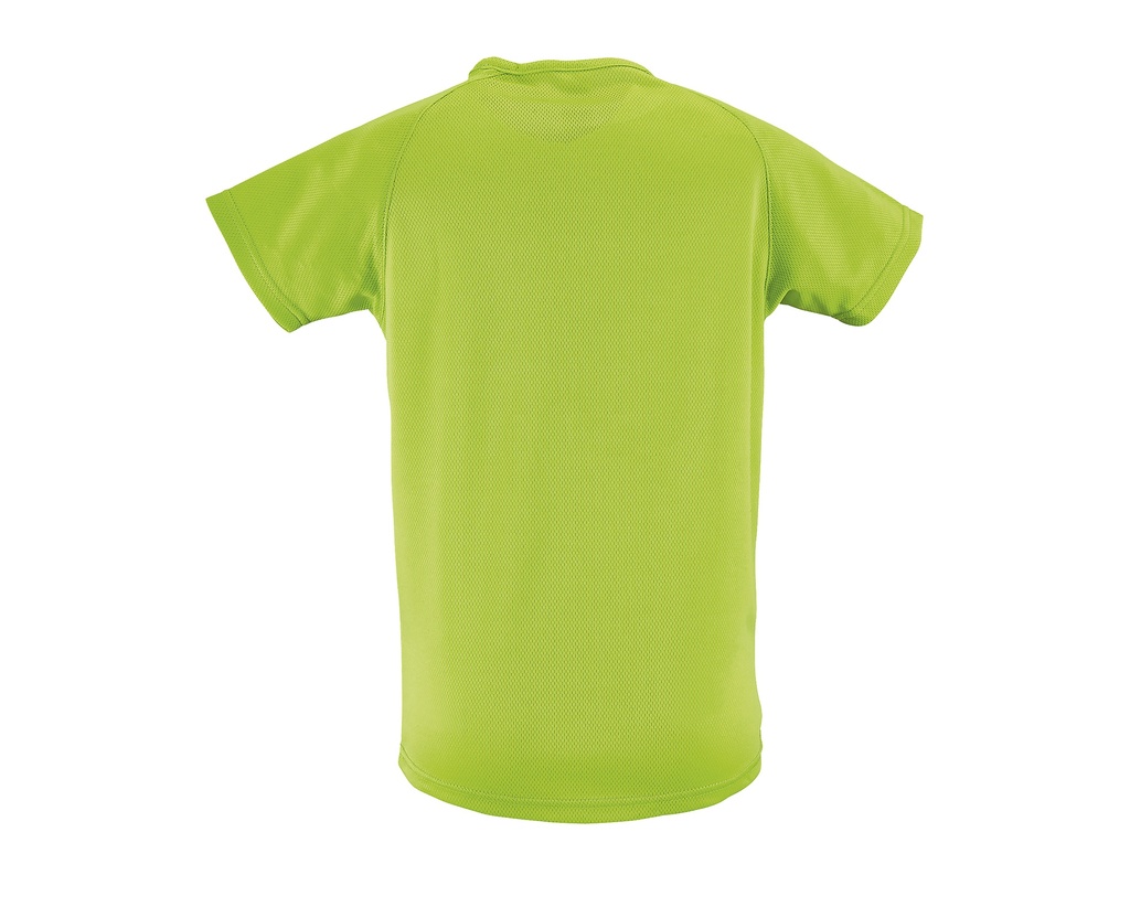 Koszulka dziecięca raglanowa z przedłużonym tyłem - Apple Green