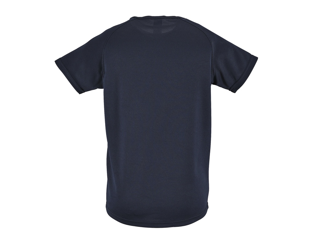 Koszulka dziecięca raglanowa z przedłużonym tyłem - French Navy