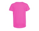 Koszulka dziecięca raglanowa z przedłużonym tyłem - Neon Pink