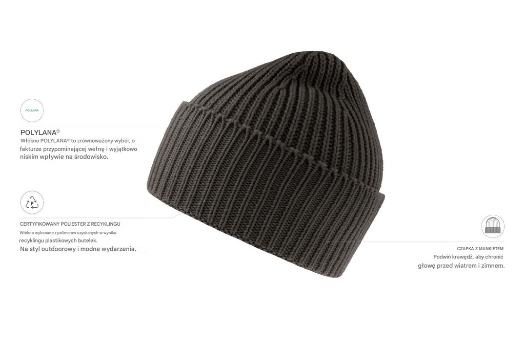 Czapka Oak - Dark Grey Melange