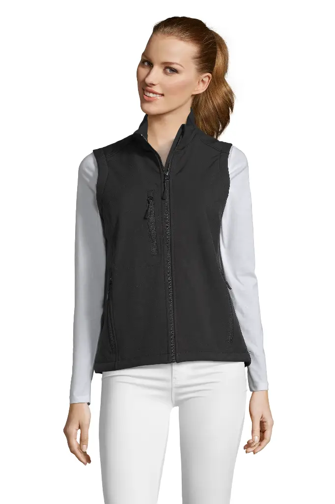 Damska bezrękawnik softshell wodoodporny - Black