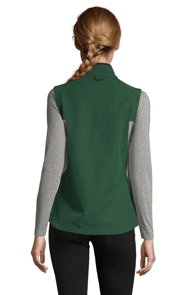Damska bezrękawnik softshell wodoodporny - Bottle Green