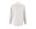 Męska koszula z teksturą, długi rękaw - White
