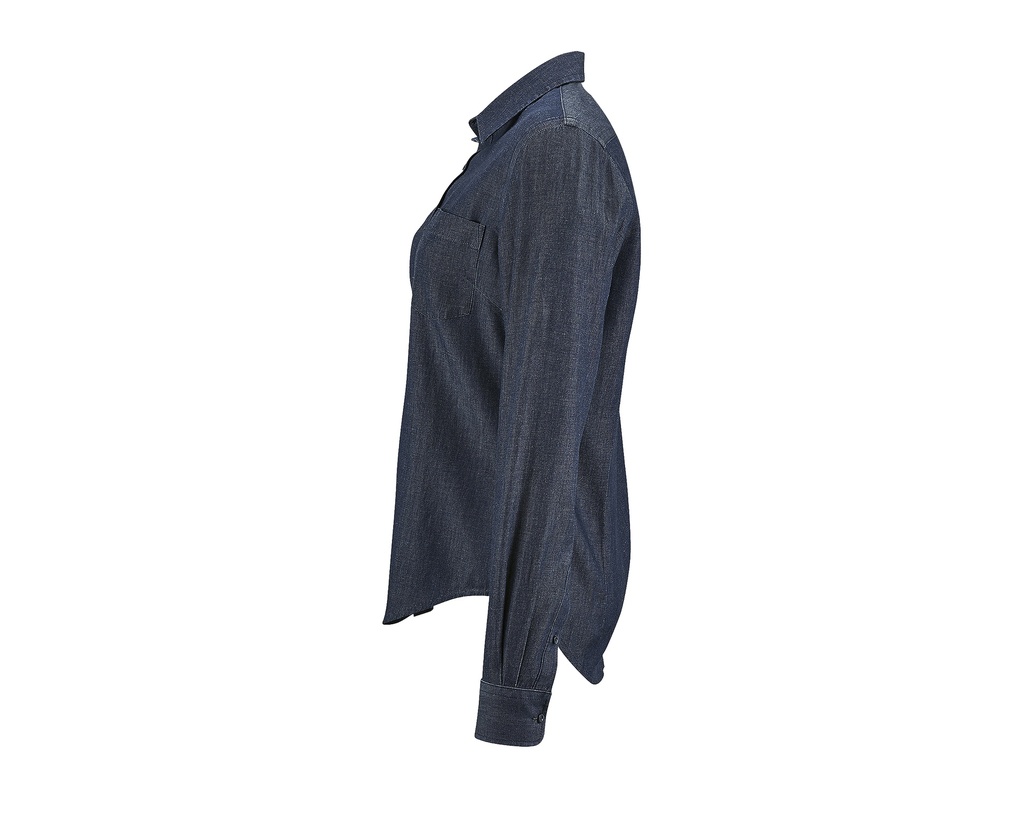 Damska koszula denimowa z długim rękawem - Denim Brut