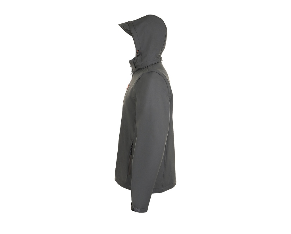 Kurtka Softshell Unisex z Odpinanym Kapturem i Rękawami - Charcoal Grey