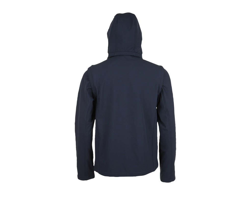 Kurtka Softshell Unisex z Odpinanym Kapturem i Rękawami - French Navy