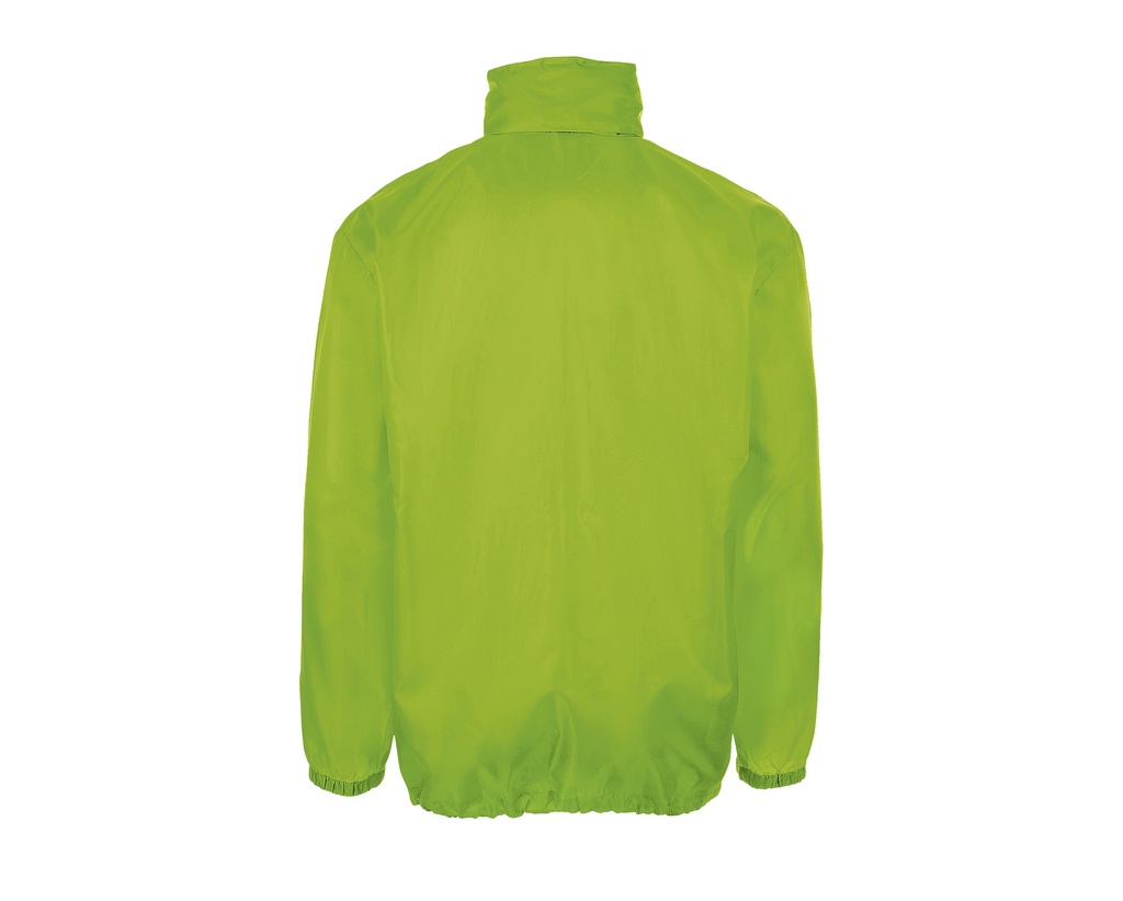 Kurtka wiatrówka unisex z kapturem - Lime