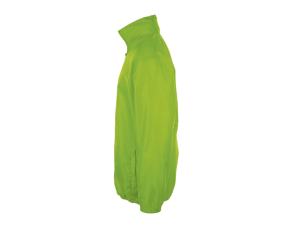 Kurtka wiatrówka unisex z kapturem - Lime