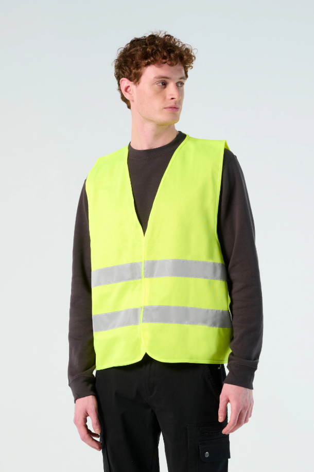 Kamizelka Ostrzegawcza Unisex z Odblaskami - Neon Yellow