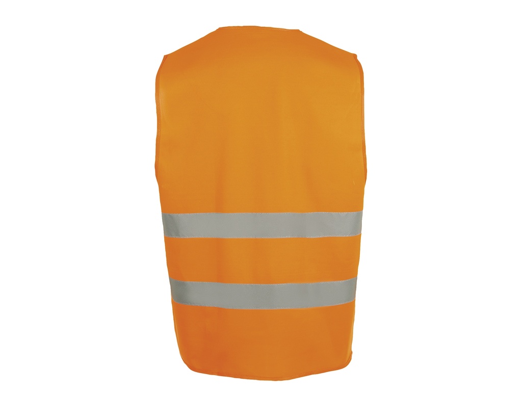 Kamizelka Ostrzegawcza Unisex z Odblaskami - Neon Orange
