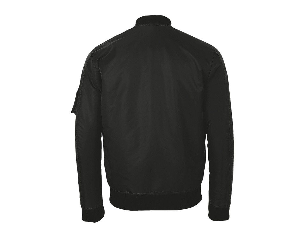 Kurtka unisex z zamkiem i ściągaczami - Black