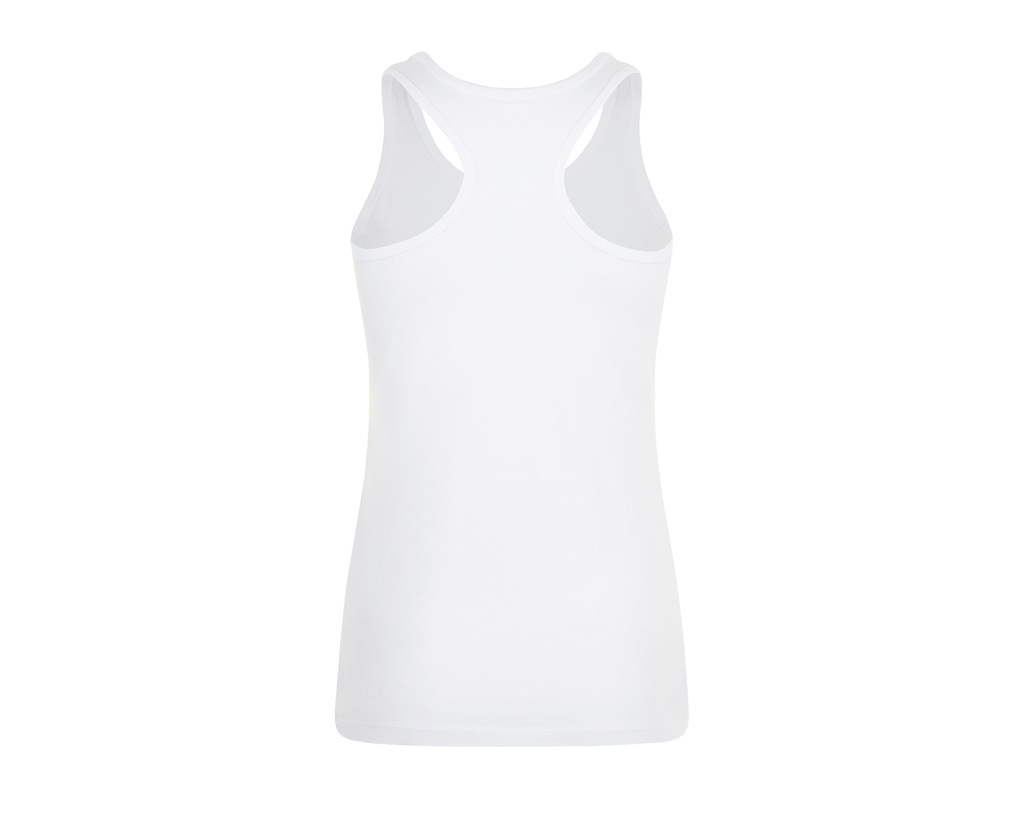 Damski top bez rękawów racerback - White