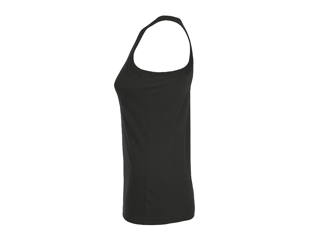 Damski top bez rękawów racerback - Deep Black