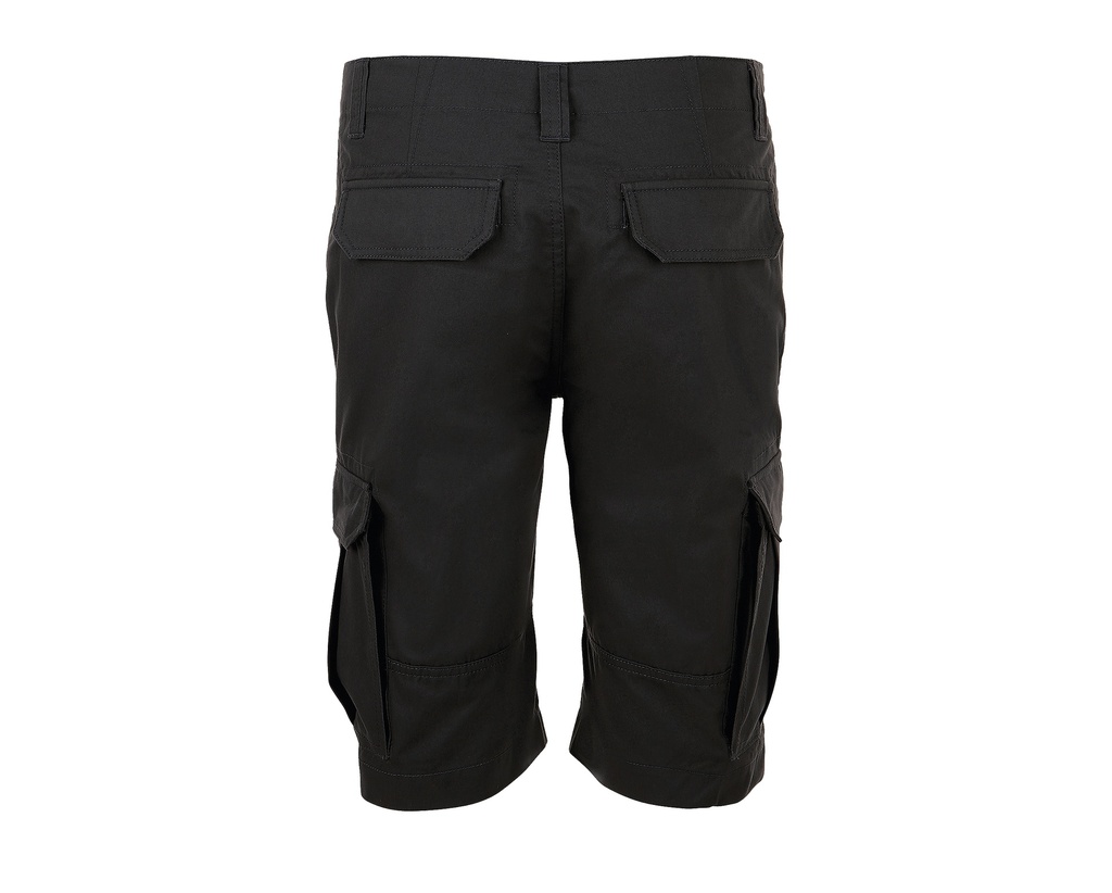 Bermudy męskie cargo z kieszeniami - Black