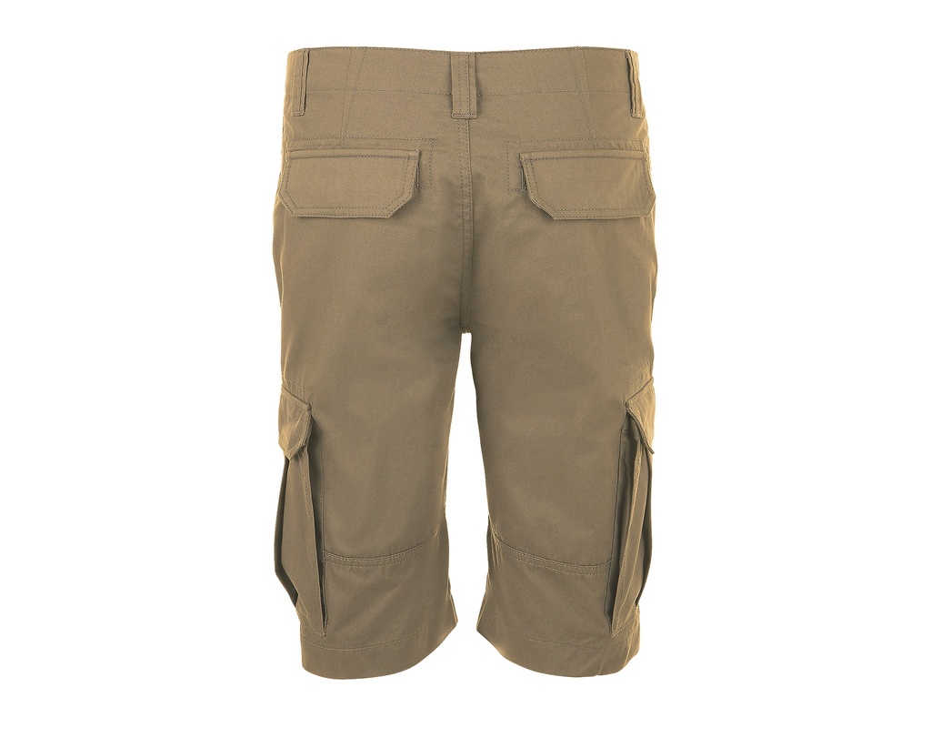 Bermudy męskie cargo z kieszeniami - Chestnut