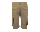 Bermudy męskie cargo z kieszeniami - Chestnut