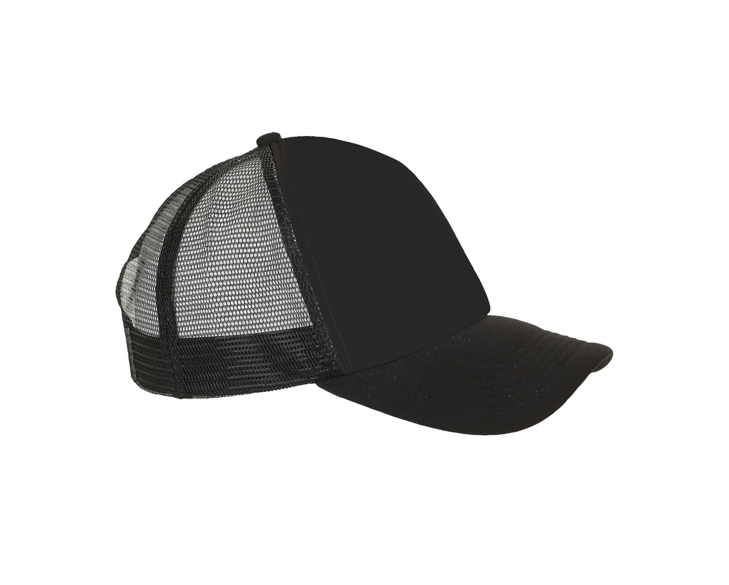 Czapka z piankowym panelem i siateczką - Black