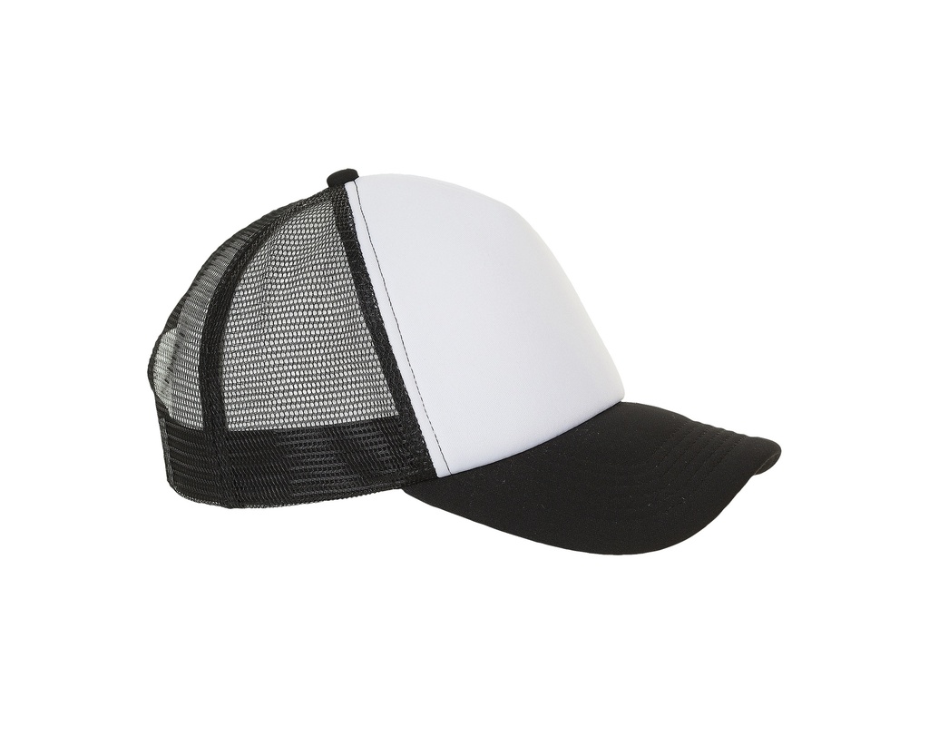 Czapka z piankowym panelem i siateczką - White & Black