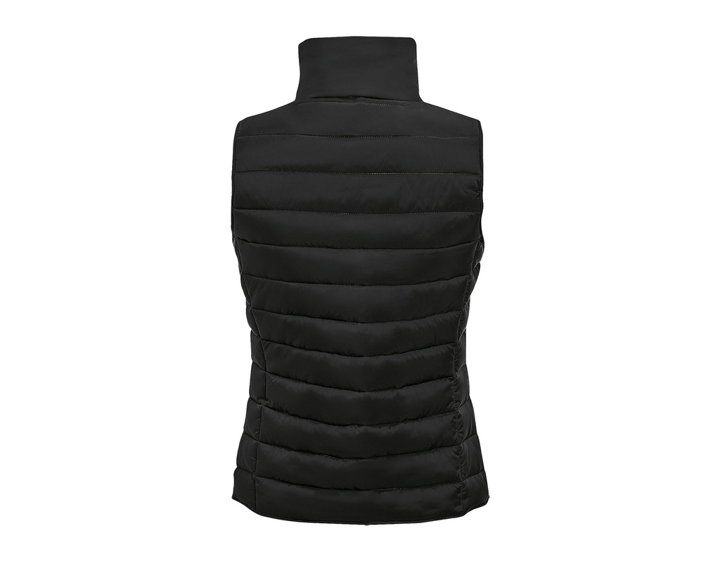 Damski lekki bezrękawnik z wysoką stójką - Black