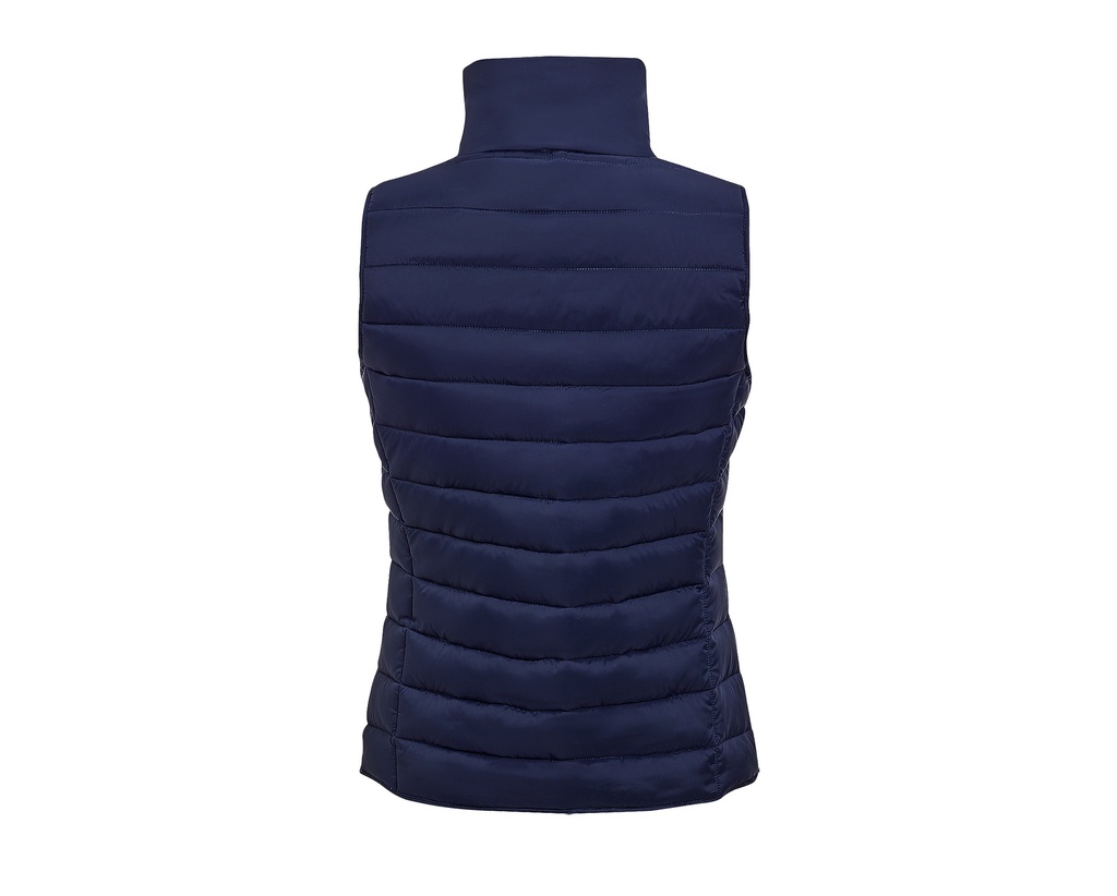 Damski lekki bezrękawnik z wysoką stójką - Navy