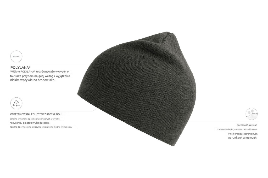 Czapka Holly - Dark Grey Melange