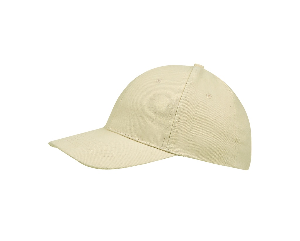 Czapka 6-panelowa z regulacją - Beige