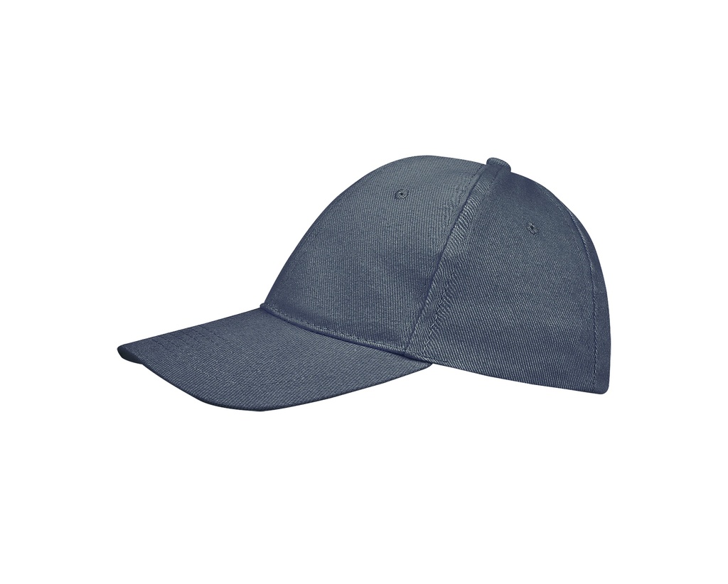 Czapka 6-panelowa z regulacją - Denim