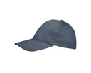 Czapka 6-panelowa z regulacją - Denim