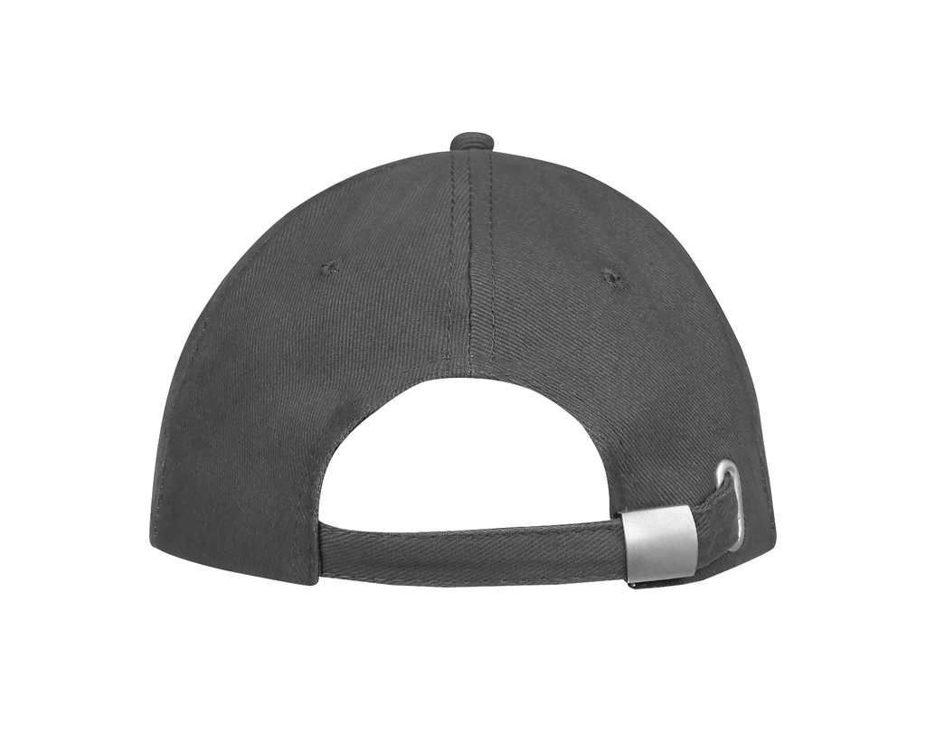 Czapka 6-panelowa z regulacją - Dark Grey (Solid) & Light Grey (Solid)