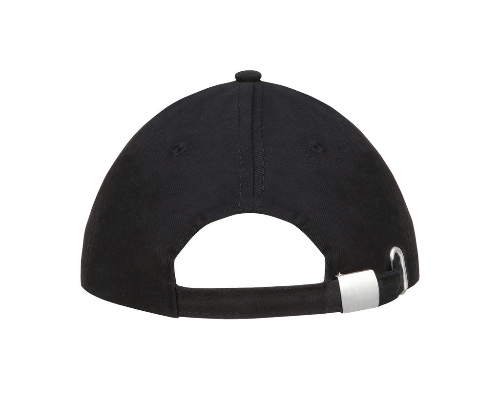 Czapka 6-panelowa z regulacją - Black