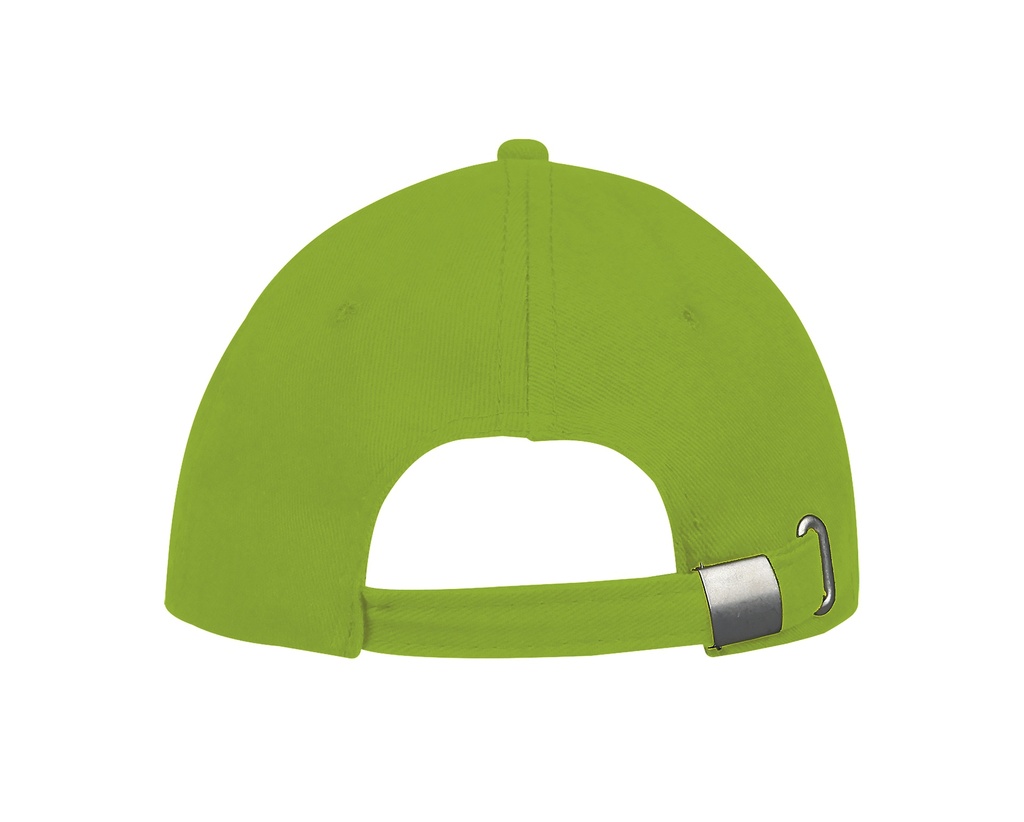 Czapka 6-panelowa z regulacją - Lime
