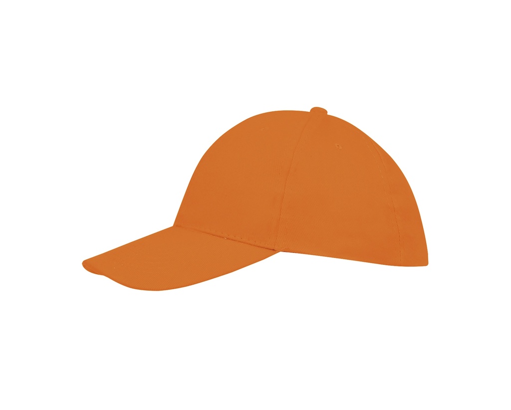 Czapka 6-panelowa z regulacją - Orange