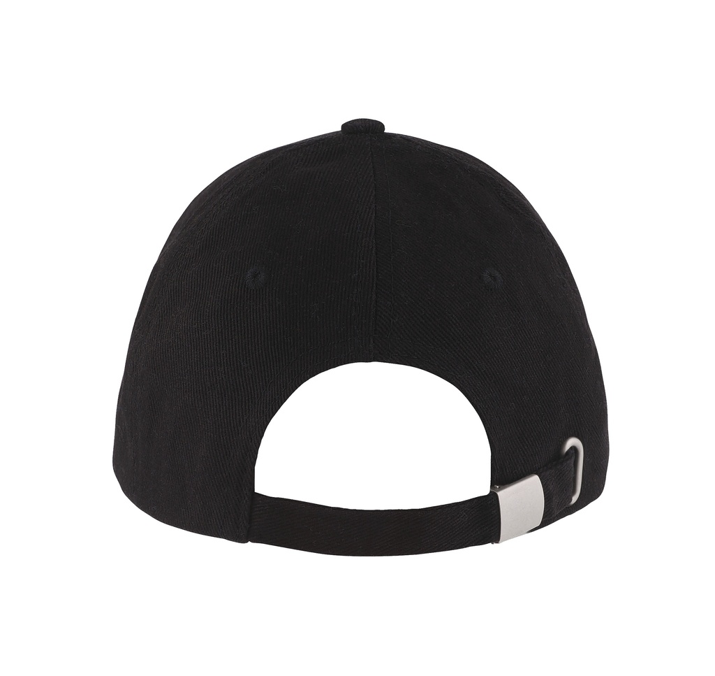 Czapka 6-panelowa z regulacją - Black & Royal Blue 241