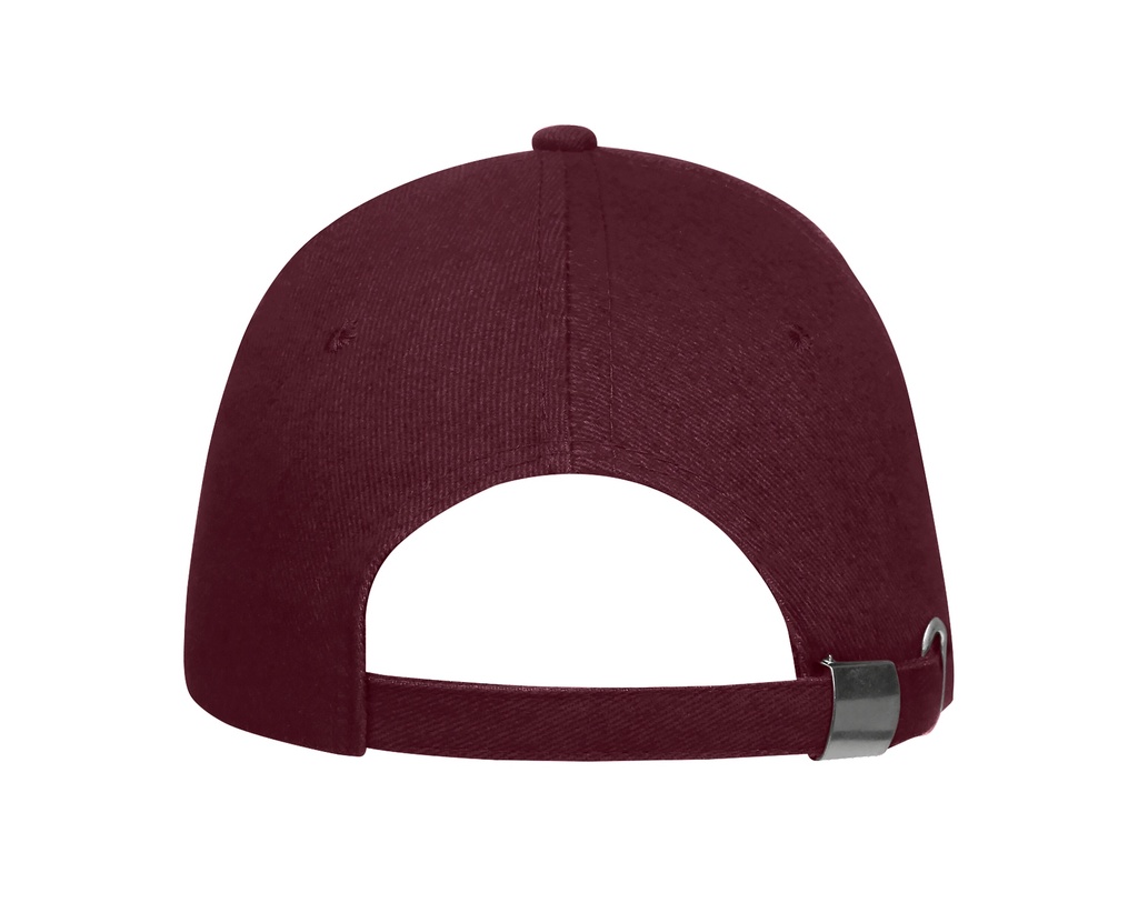 Czapka 6-panelowa z regulacją - Burgundy